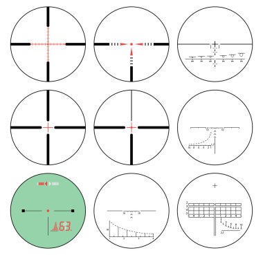 reticles - vektör set