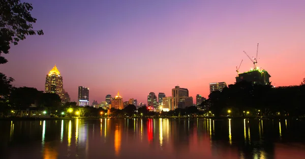 Stock image City reflected in the water