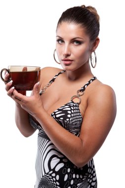 Çay Kadehli Kadın