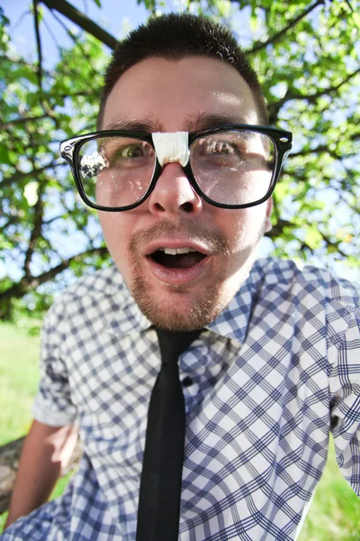 Un hombre con gafas — Foto de Stock