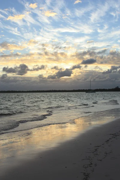 stock image Beautiful tropical sunset over the sea