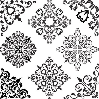 Arabesque set clipart