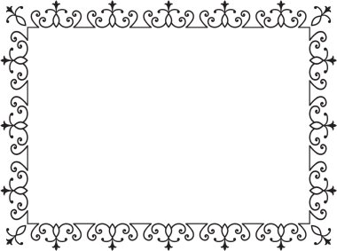 Stile old border clipart