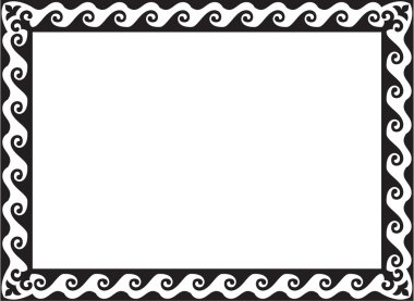 Wave frame clipart