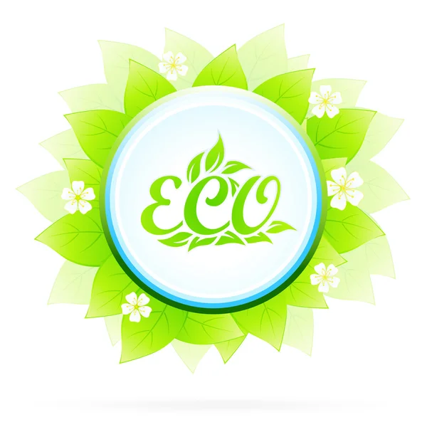 Symbolem Eco — Wektor stockowy