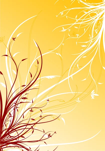 Abstrakt fjäder blommig dekorativ bakgrund vektor illustration — Stock vektor