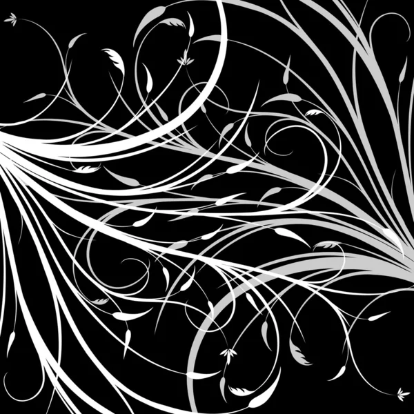 Abstrakt blommig dekorativa bakgrund vektor illustration artwor — Stock vektor