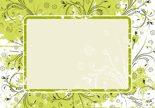 Resumen Grunge Floral Background — Vector de stock
