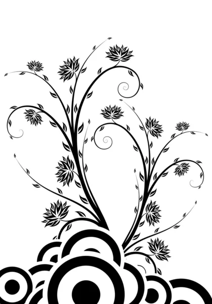Квіти з кіл — стоковий вектор