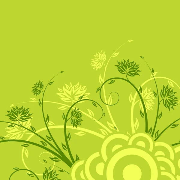 サークルの花 — ストックベクタ