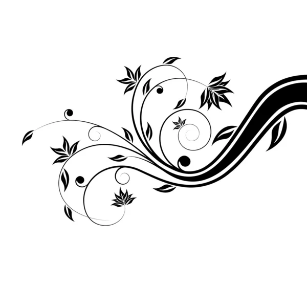 Rouleau floral — Image vectorielle
