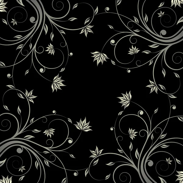 Modèle de rouleau floral — Image vectorielle