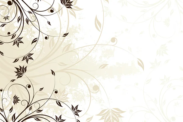 Grunge Rouleau floral — Image vectorielle