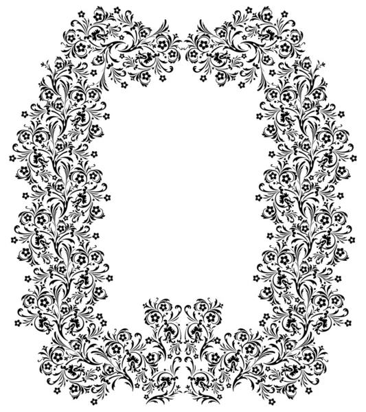 Cadre floral décoratif — Image vectorielle