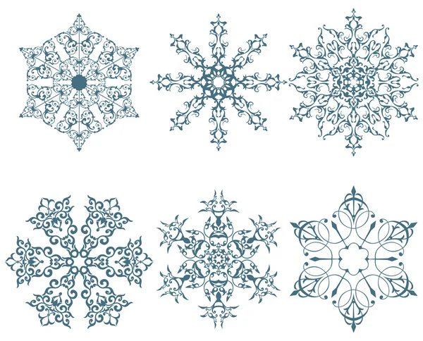 Copos de nieve de invierno — Archivo Imágenes Vectoriales