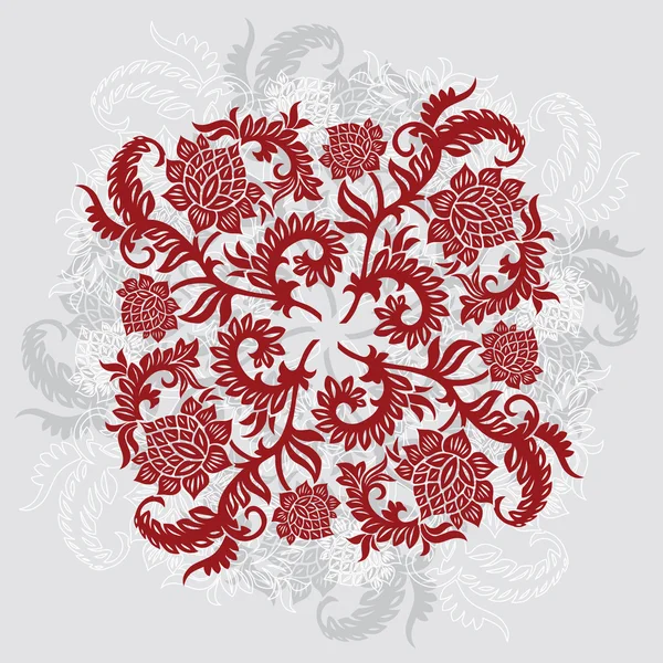 抽象的な花で装飾的な装飾的な背景、il のベクトル — ストックベクタ