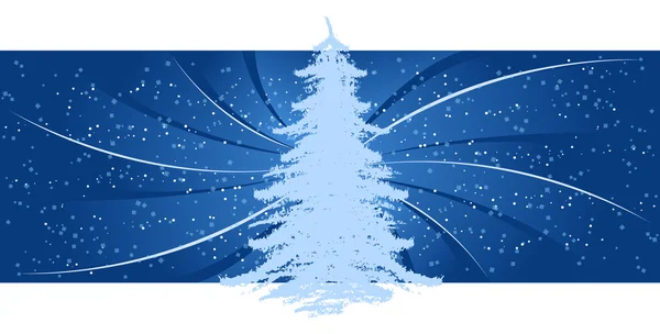 Achtergrond met kerstboom — Stockvector