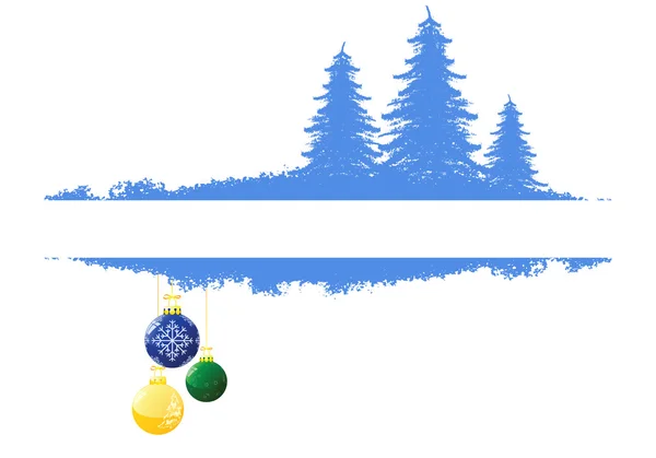 Noel ağacı ile arkaplan — Stok Vektör