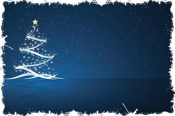 グランジのクリスマス ツリー — ストックベクタ