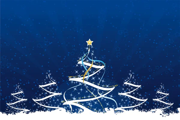 Grunge arbres de Noël — Image vectorielle