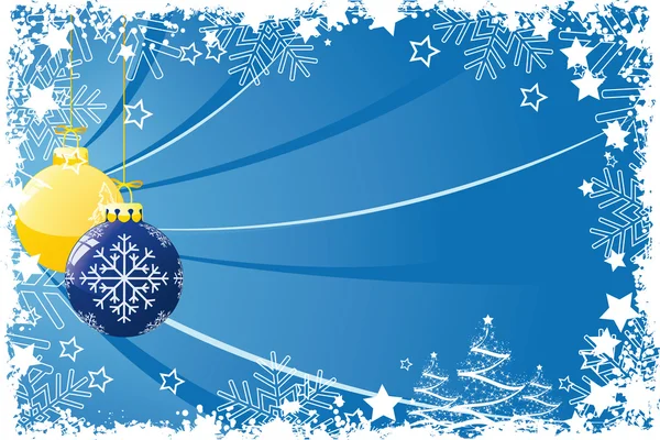 Grunge boules de Noël — Image vectorielle