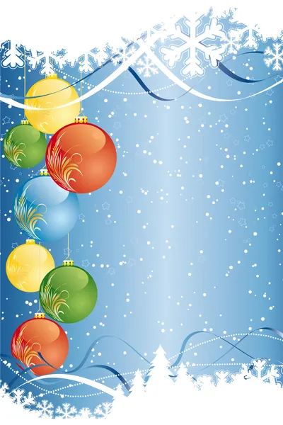 Abstract Vector Christmas Background — Stock Vector