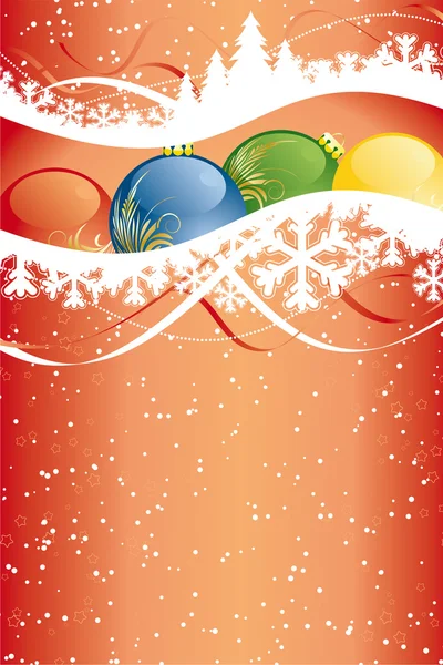 Abstract Vector Christmas Background — Stock Vector