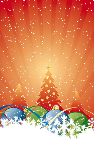 Abstrakter weihnachtlicher Hintergrund — Stockvektor