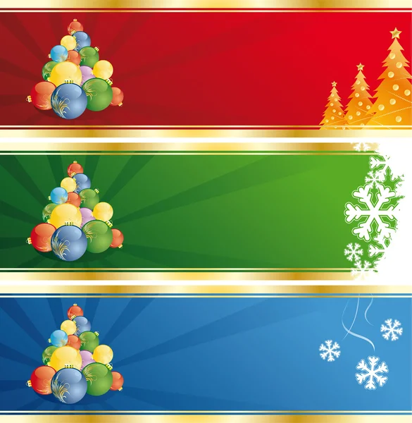 Σημαία χριστουγεννιάτικου δένδρου — Διανυσματικό Αρχείο