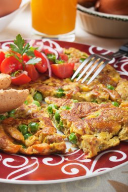 Frittata sebzeler