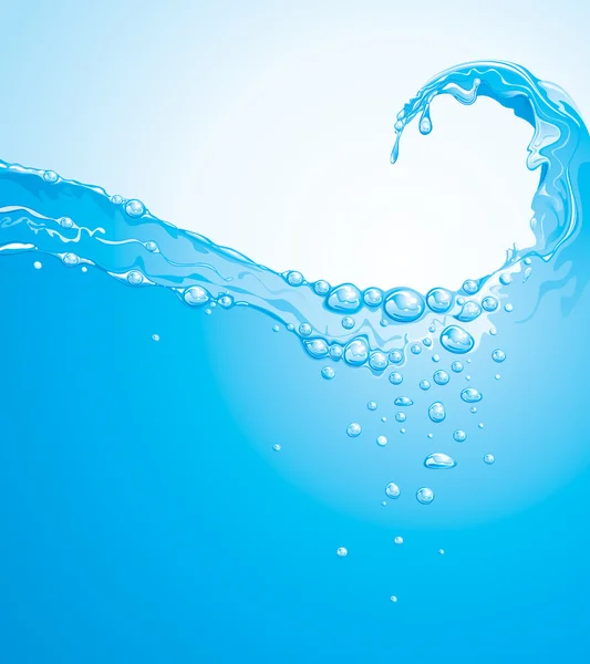 Вода хвиля — стоковий вектор