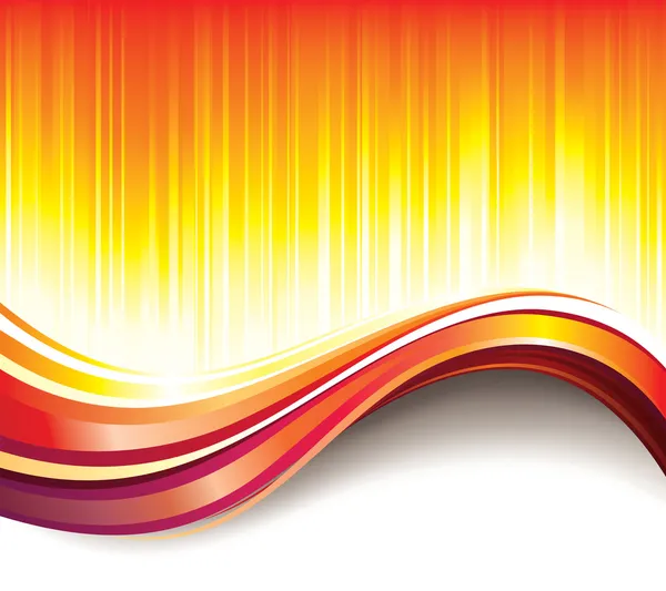 Fond de vague chaude — Image vectorielle