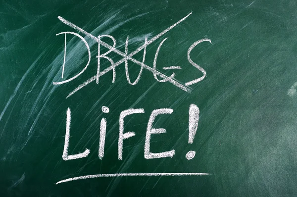 Dizer não às drogas, escolha de vida — Fotografia de Stock