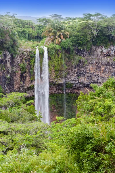 Chamarel vodopády na Mauriciu — Stock fotografie