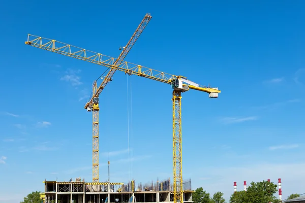 Arbeta på en byggnad område. industri konstruktion — Stockfoto