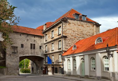 tallinn, Estonya eski şehirde. büyük deniz kapısı