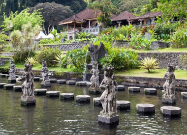 Bali, Indonesia, Imperial swimming baths (Taman Tirta Gangga) clipart
