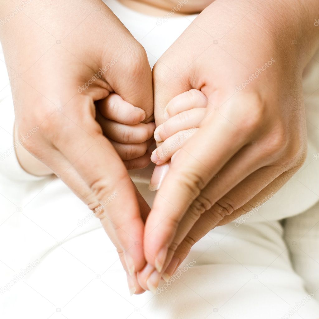 Download Baby holding mother hand — Stock Photo © MitaStockImages ...
