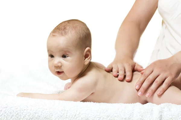 Дитячий масаж — стокове фото