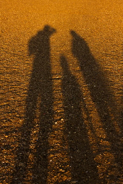 Silhouette of family — Stock Photo, Image