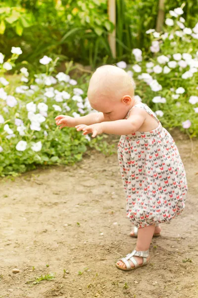 아기의 첫 걸음 — 스톡 사진