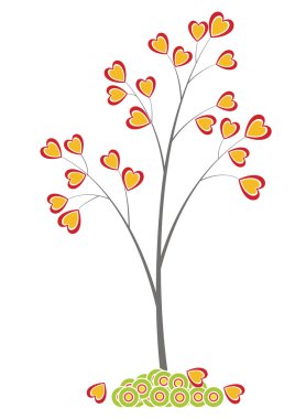 0250 heart tree clipart