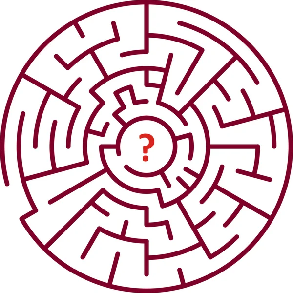Runda labyrint — Stock vektor