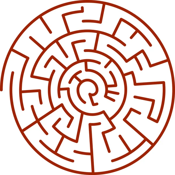 Спиральный лабиринт — стоковый вектор