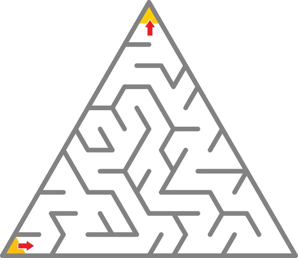 Треугольный лабиринт — стоковый вектор