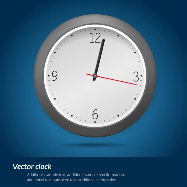 Чорний годинник — стоковий вектор