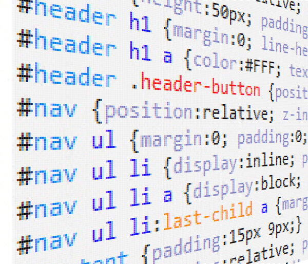 CSS and HTML code