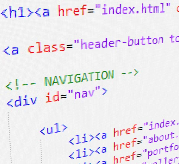CSS і Html код — стоковий вектор