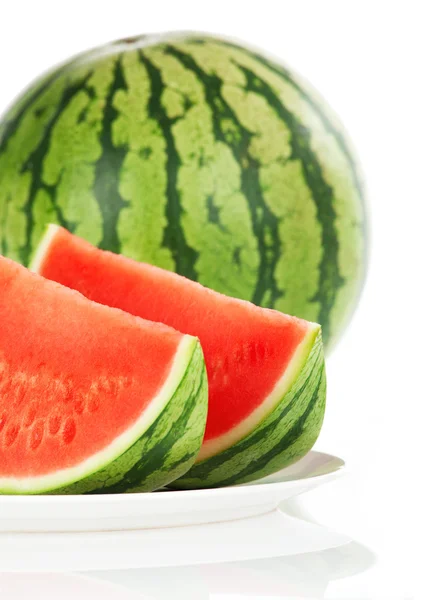 Watermelon over white background — Stock Photo, Image