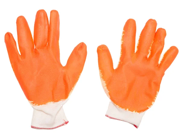 Orange gloves — Stock Photo, Image